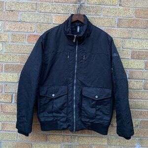 Vintage Sean John Utility Bomber Jacket Large Black